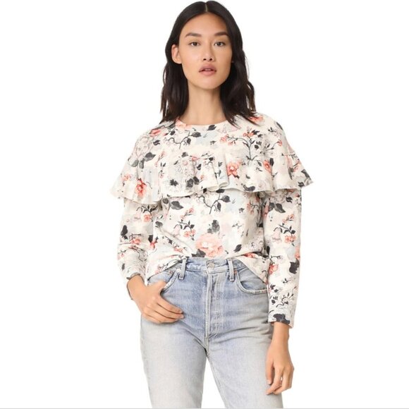 🆂🅰🅻🅴 A486 • Rebecca Taylor Lua Ruffle Pullover - Picture 1 of 13